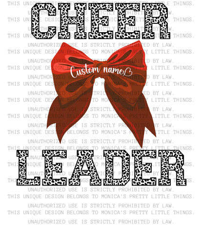 Cheerleader Bow Shirt - Customizable